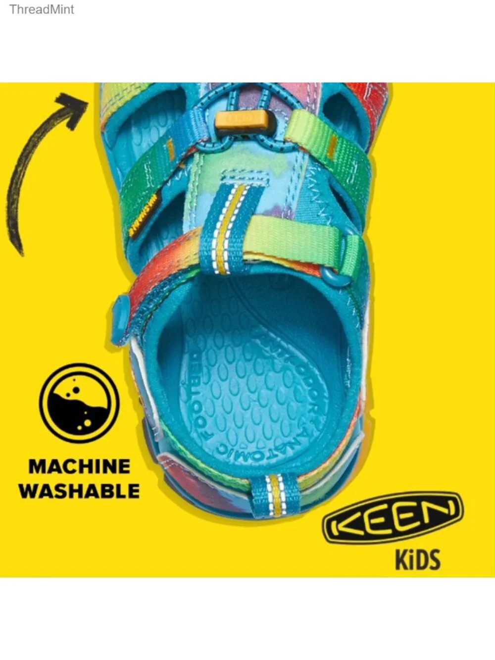 Kids Water Shoes Closed Toe Sandals Quick Dry Non-Marking Arch Support
